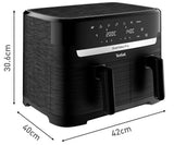 Tefal Easy Fry EY901N40 8.3L Dual Drawer Air Fryer 2700W - Black