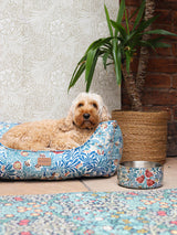 Morris & Co Bower Printed Fabric Floral Design Large Dog Pet Bed - Multi