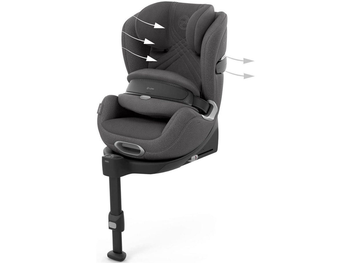 Cybex Anoris T2 i-Size Airbag Adjustable Headrest Car Seat - Mirage Grey