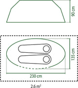 Coleman Galiano 2 Person Fast Pitch Pop Up Waterproof Camping Tent - Blue - Kazoop 