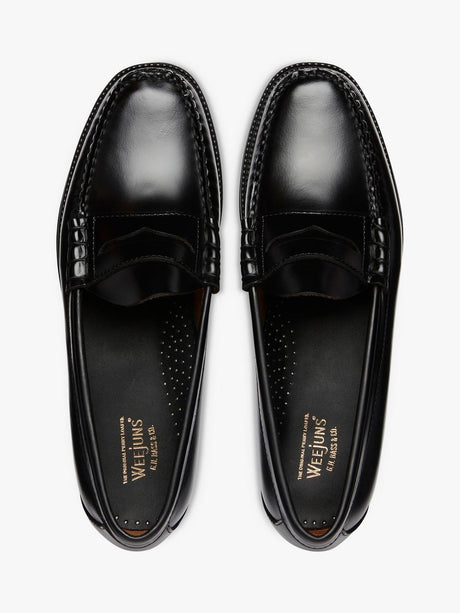 G.H.BASS Larson Easy Weejuns Leather Penny Men's Loafers - Black - Size 11