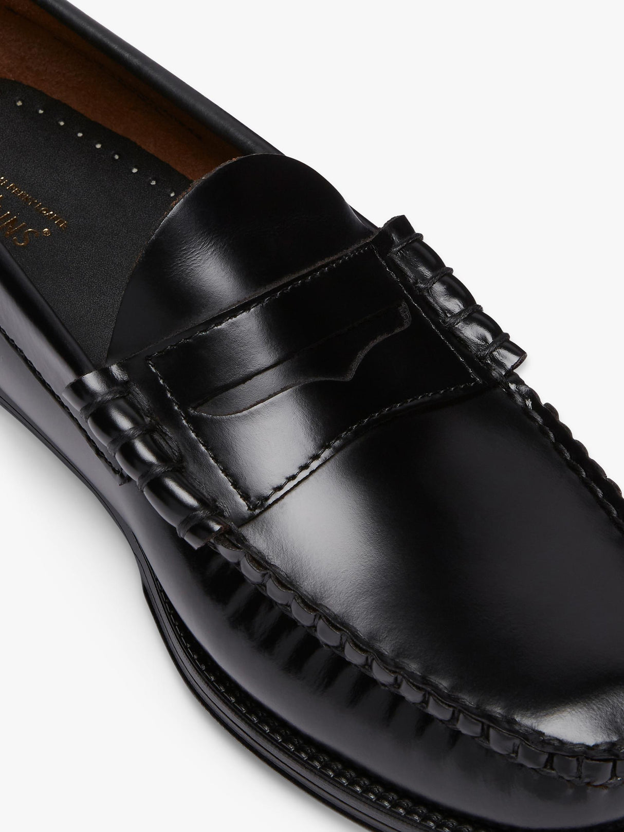 G.H.BASS Larson Easy Weejuns Leather Penny Men's Loafers - Black - Size 11