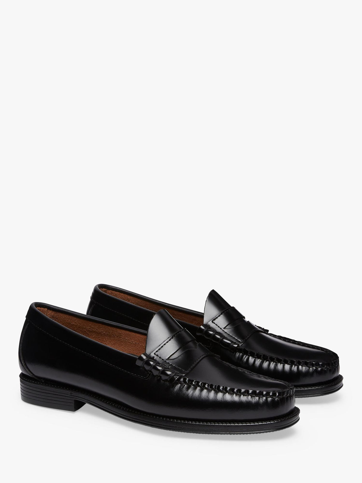 G.H.BASS Larson Easy Weejuns Leather Penny Men's Loafers - Black - Size 11