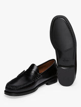 G.H.BASS Larson Easy Weejuns Leather Penny Men's Loafers - Black - Size 11