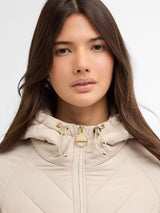 Barbour International Women's  Dakota Quilted Hooded Sweatshirt - Beige - 14