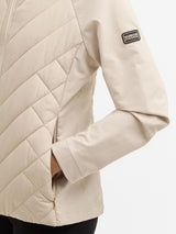 Barbour International Women's  Dakota Quilted Hooded Sweatshirt - Beige - 14