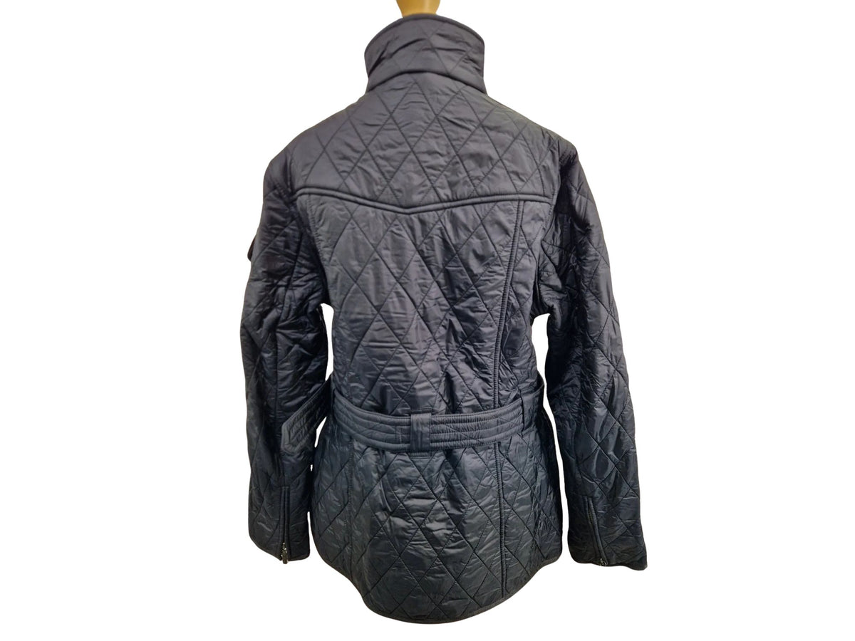 Barbour International Polar Quilted Zip Front Women's Jacket UK 14 - Black