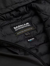 NEW Barbour Women's Equinox Quilted Sweatshirt Cropped Jacket - Black - UK 16