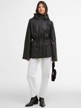 Barbour International Jourdaine Hooded Showerproof Jacket - Black - UK 18