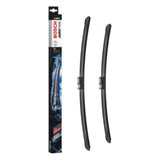 Bosch Aerotwin A928S Front Flat Wiper Blades Twin Pack - 530/475mm - Black