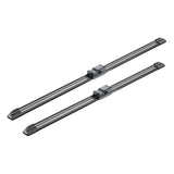Bosch Aerotwin A928S Front Flat Wiper Blades Twin Pack - 530/475mm - Black