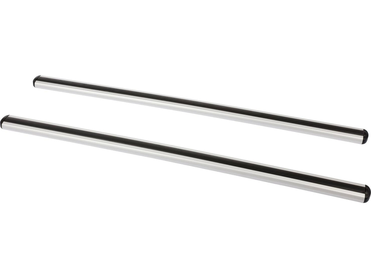 Halfords Exodus Aero A120 T-Track 120cm Aluminium Roof Bars - Pair - Silver