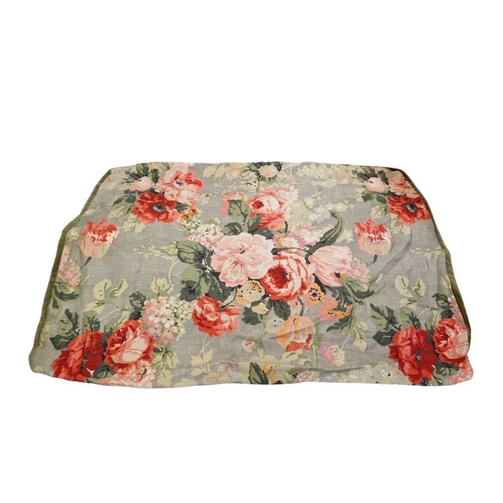 John Lewis Sophie Conran Cocobella Footstool Loose Cover English Grey Skies
