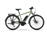 Raleigh Felix+ Crossbar Disc Brakes Hybrid E--Bike - Green - Medium 19''