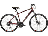Carrera Crossfire 2 Mens 700c 24 Speed Hybrid Bike - Red - Medium 19''