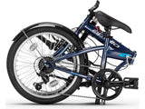 Apollo Transport Compact Folding 20" Wheels Steel Frame 6-Speed Bike - Navy