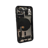 Apple iPhone 12 Genuine Glass Back Housing/Frame 100% Original Parts - Black - Kazoop 