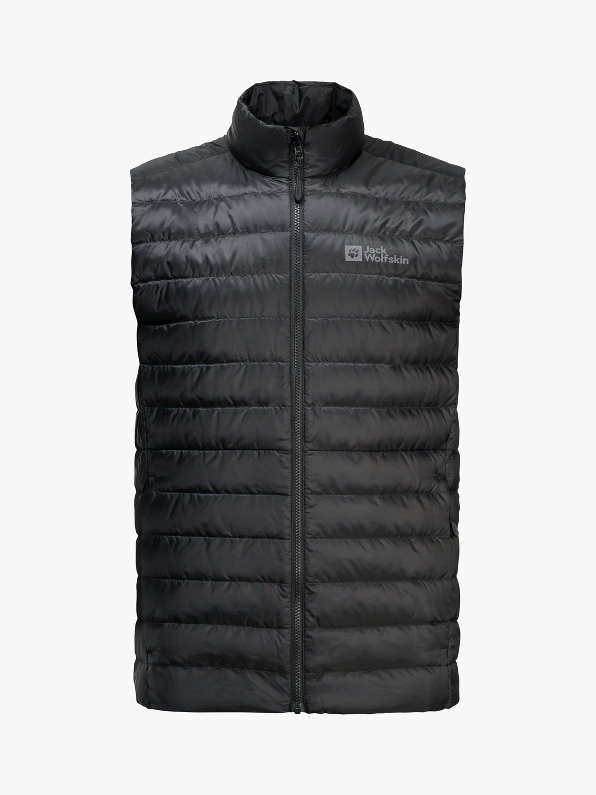 Jack Wolfskin Pilvi Down Men's Zip-Up Gilet with Pockets - Black - Medium
