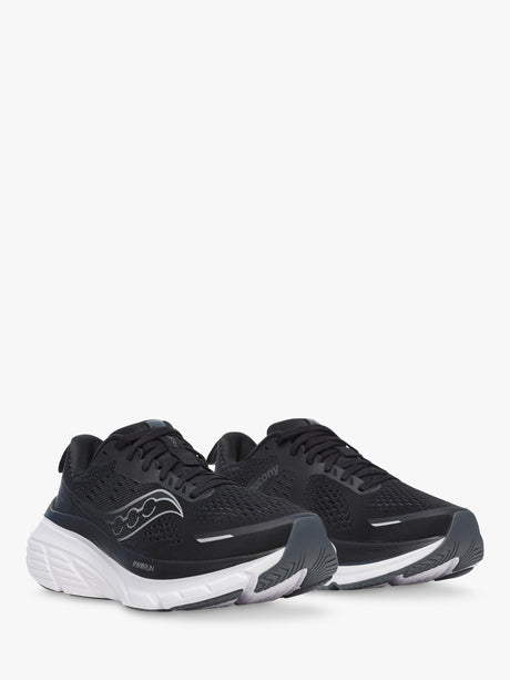 Saucony Men's Hurricane 25 Road Running Shoes Trainers - Black/White - UK 11