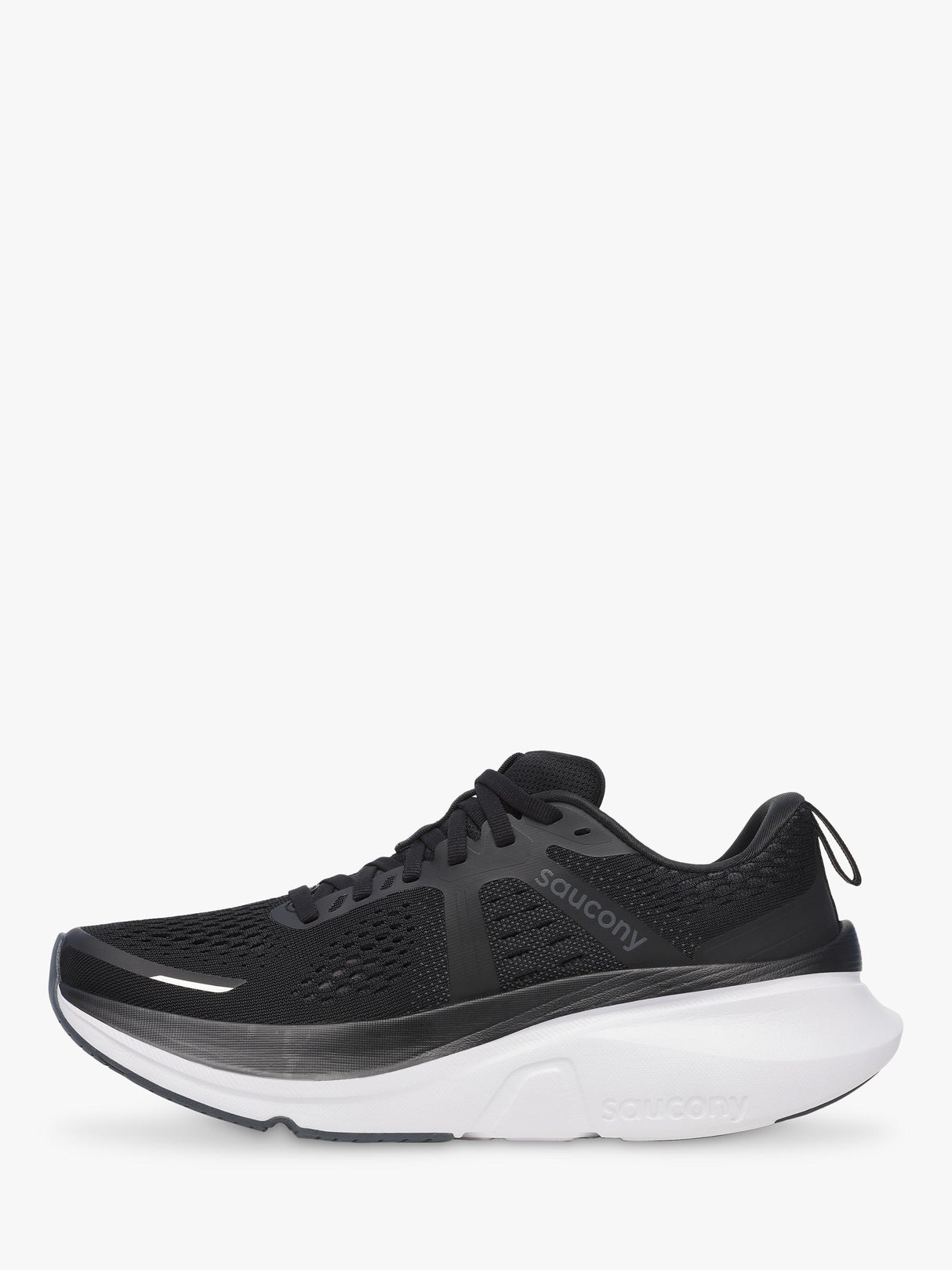 Saucony Men's Hurricane 25 Road Running Shoes Trainers - Black/White - UK 11