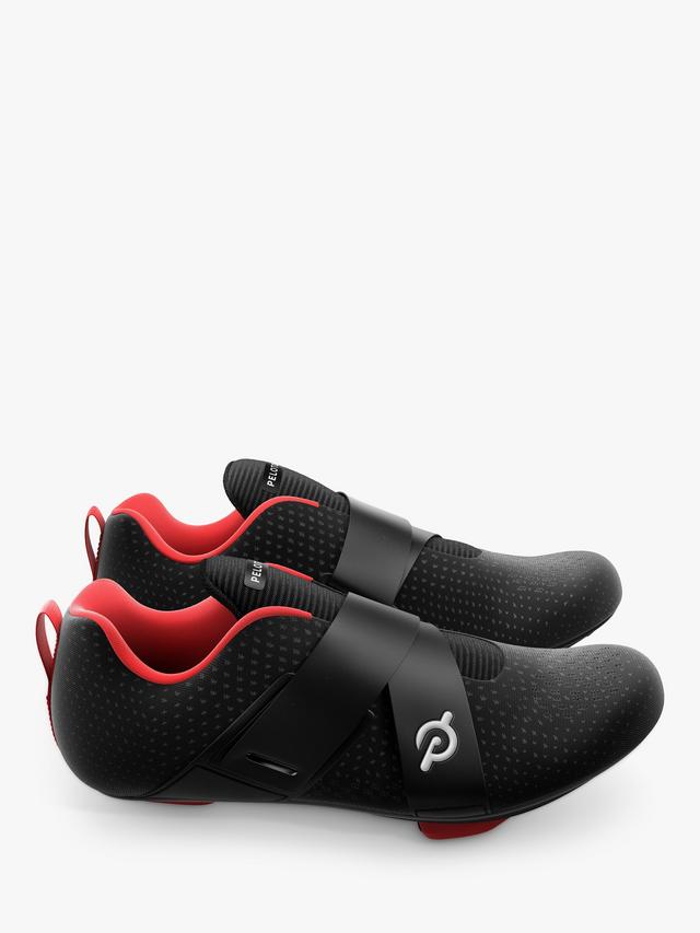 Peloton Altos Unisex Indoor SPD Cleats Cycling Shoes - Black/Red - UK 6