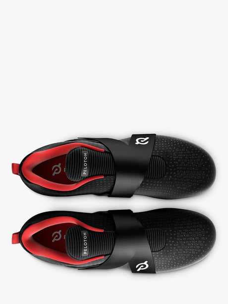 Peloton Altos Unisex Indoor SPD Cleats Cycling Shoes - Black/Red - UK 6