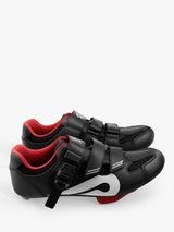 Peloton Sports Trainers Unisex Workout Cycling Shoes - Black/Red UK 9.5