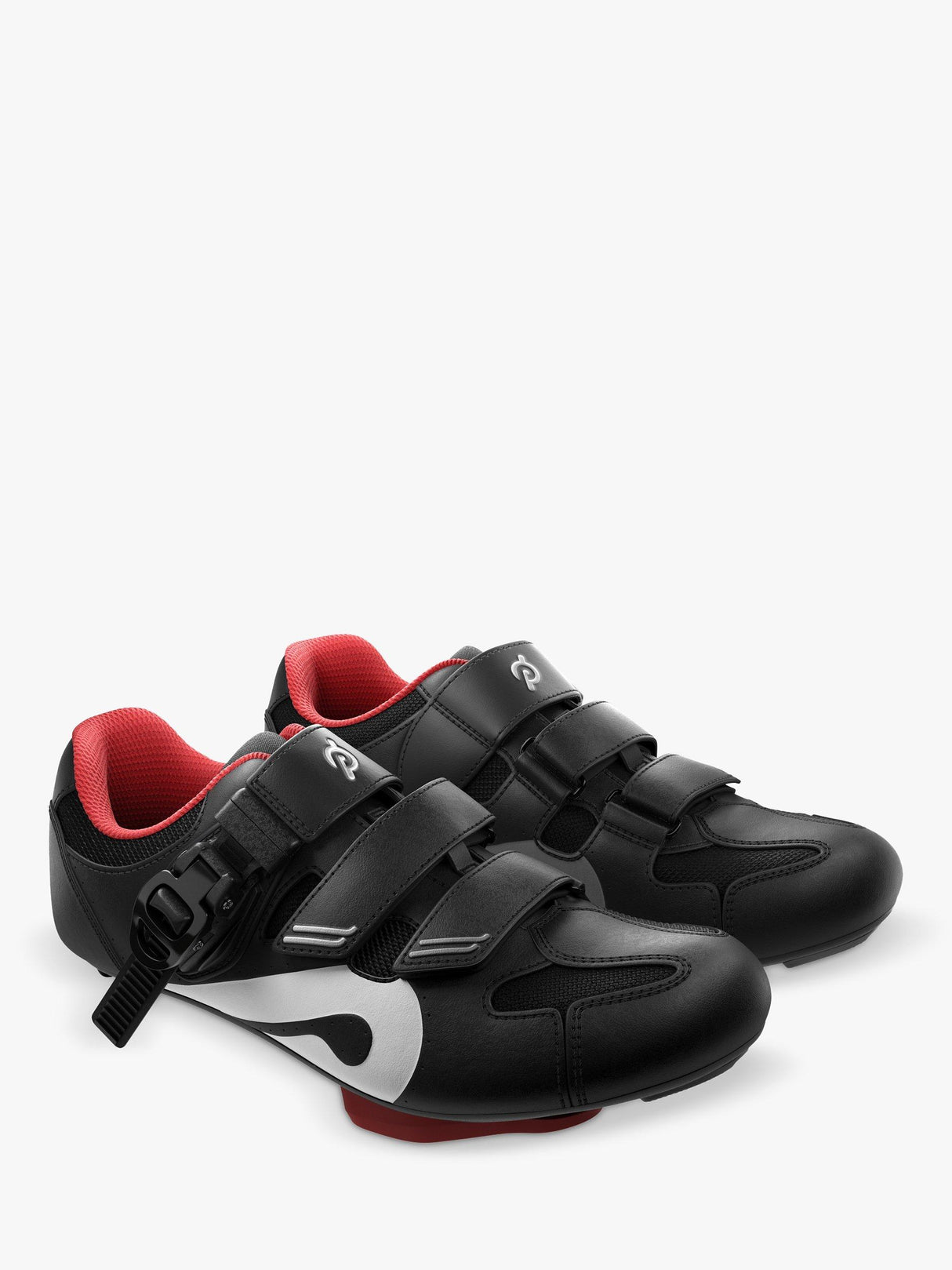 Peloton Sports Trainers Unisex Workout Cycling Shoes - Black/Red UK 9.5