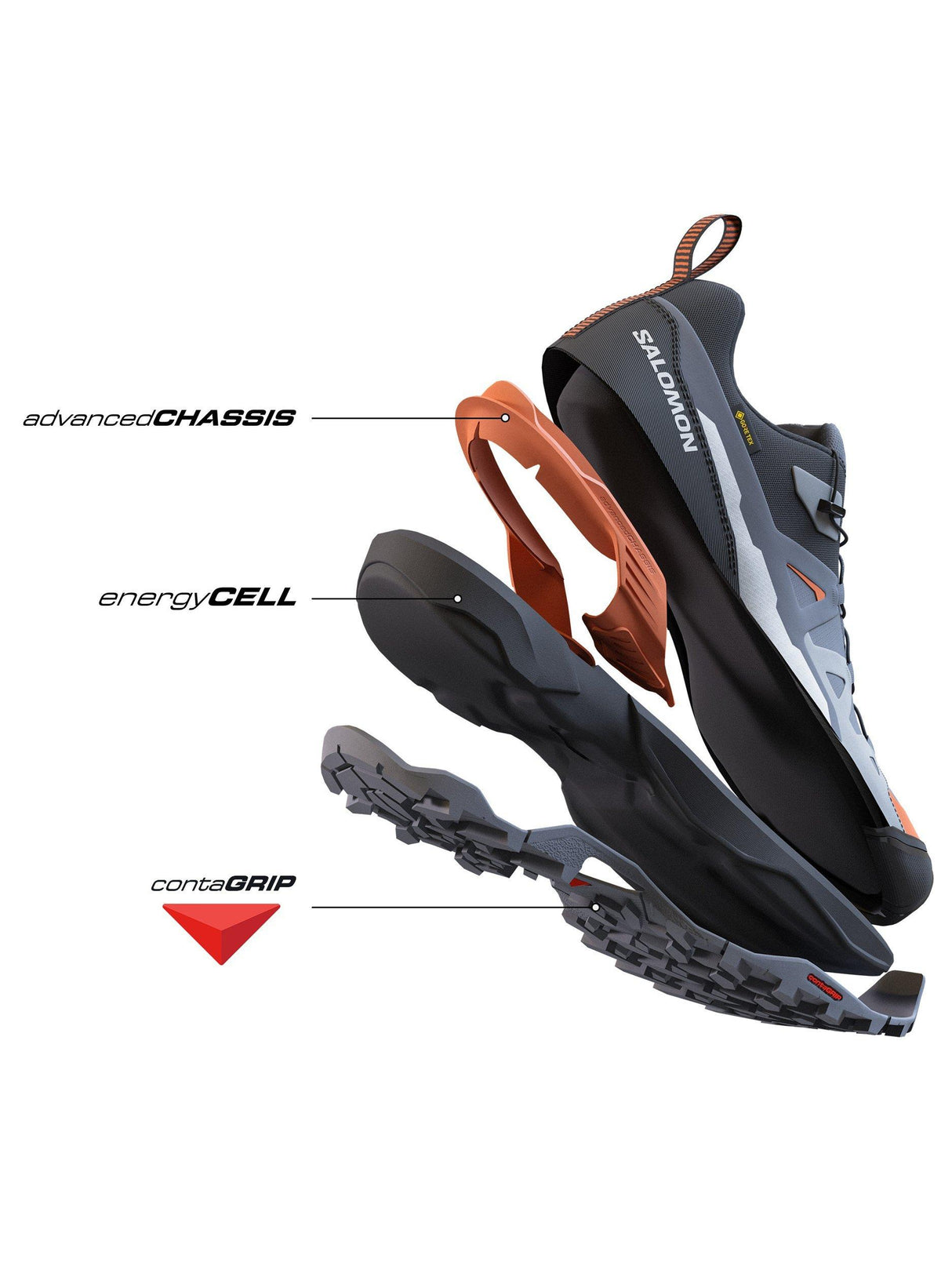 Salomon X Ultra 360 Hiking Sports Men's Trainers Shoes - Black/Magnet UK 11