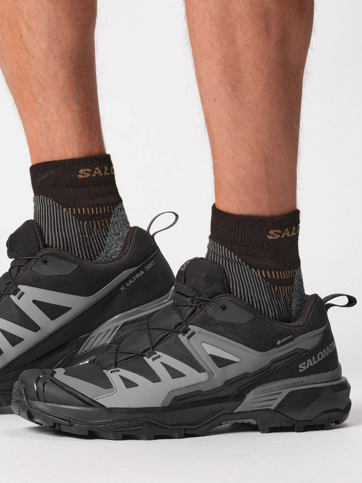 Salomon X Ultra 360 Hiking Sports Men's Trainers Shoes - Black/Magnet UK 11