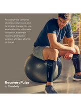 Therabody RecoveryPulse Calf Vibrating Compression Sleeve - Black - Small