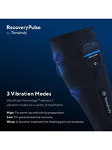 Therabody RecoveryPulse Calf Vibrating Compression Sleeve - Black - Small