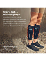 Therabody RecoveryPulse Calf Vibrating Compression Sleeve - Black - Small