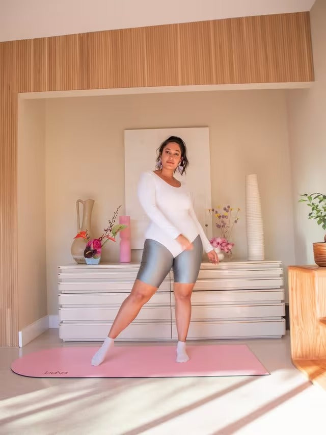 Bala The Play Pilates Yoga Waterproof Non-Slip Fitness Workout Mat - Blush