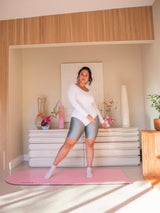 Bala The Play Pilates Yoga Waterproof Non-Slip Fitness Workout Mat - Blush