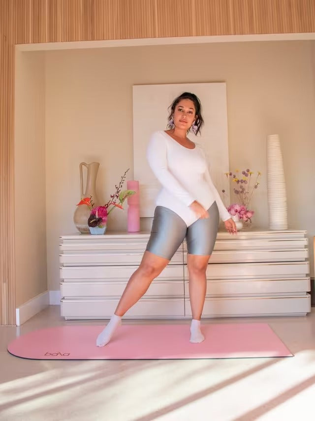 Bala The Play Pilates Yoga Waterproof Non-Slip Fitness Workout Mat - Blush