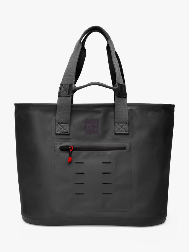 Red Waterproof Sports Pockets Obsidian 33L Tote Bag -Black H40 x W50 x D23cm