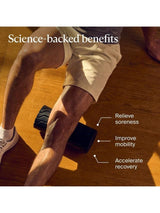 Therabody Sports Recovery Bluetooth Wave Vibration Foam Roller 13 x 30 Black