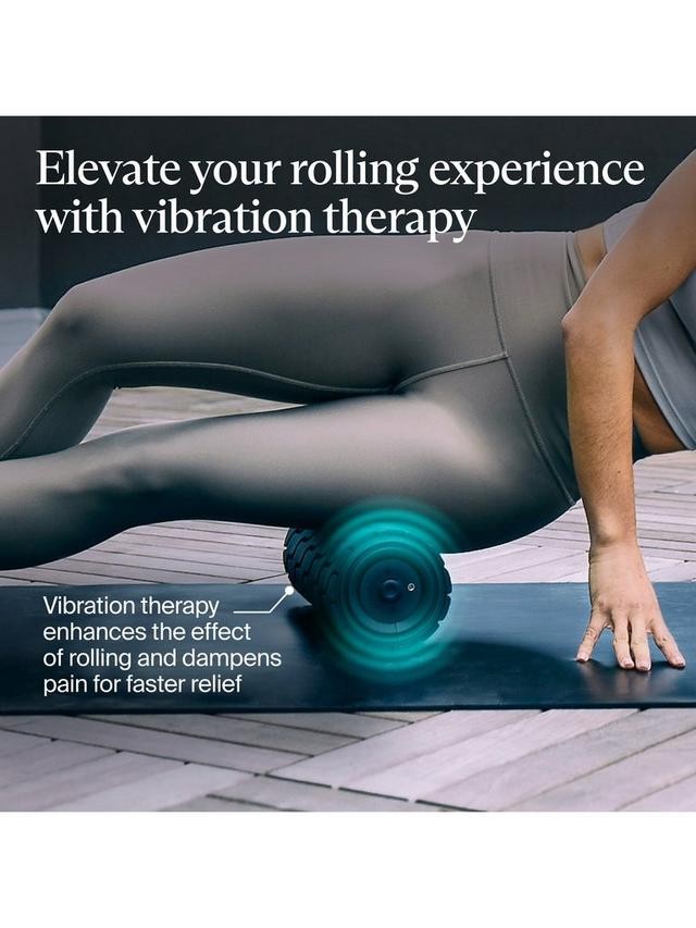 Therabody Sports Recovery Bluetooth Wave Vibration Foam Roller 13 x 30 Black