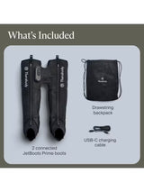 Therabody JetBoots Prime Sports Recovery Compression Boots - Black - Medium