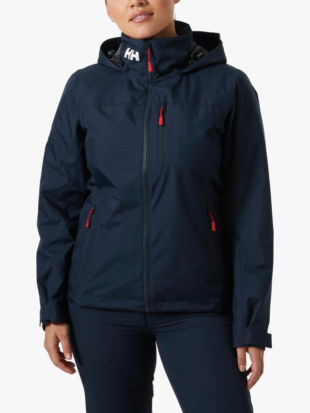 NEW Helly Hansen Women's Crew Hooded Mid-Layer Hooded Sailing Jacket - Navy-  S