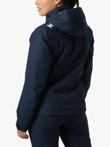 NEW Helly Hansen Women's Crew Hooded Mid-Layer Hooded Sailing Jacket - Navy-  S
