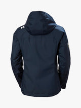 NEW Helly Hansen Women's Crew Hooded Mid-Layer Hooded Sailing Jacket - Navy-  S