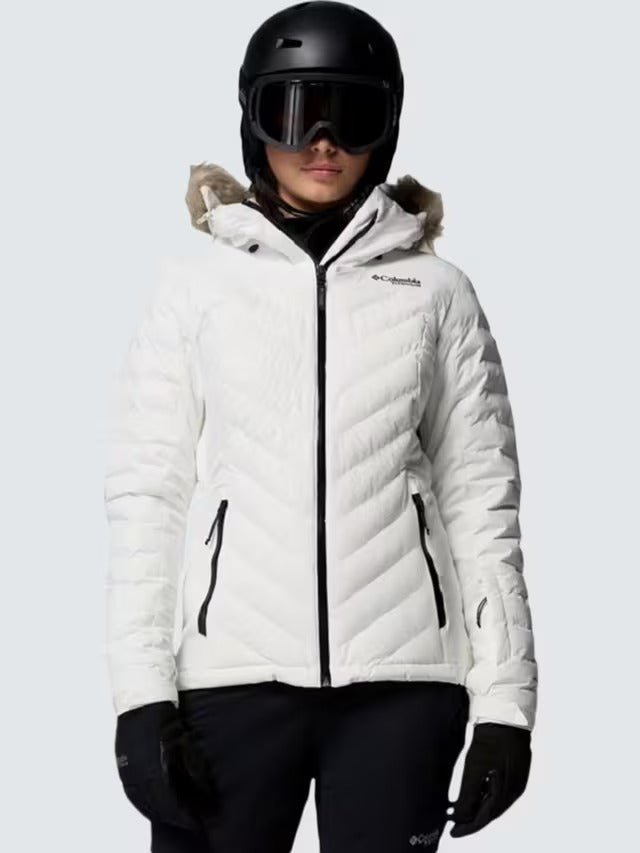Columbia Womens Bird Mountain Insulated Winter Ski Jacket - Sea Salt - Small