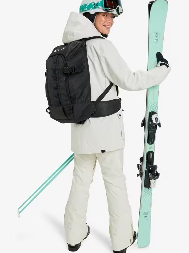 Roxy Women's Stated Technical Snow Winter Ski Jacket - Whisper White - XS