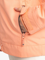 Roxy Meade Technical Snow Zip Skiing Waterproof Warm Jacket Peach - Pink - M
