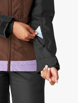 Picture Women's Seakrest Colour Block Hooded Ski Jacket - Black/Chicory - M