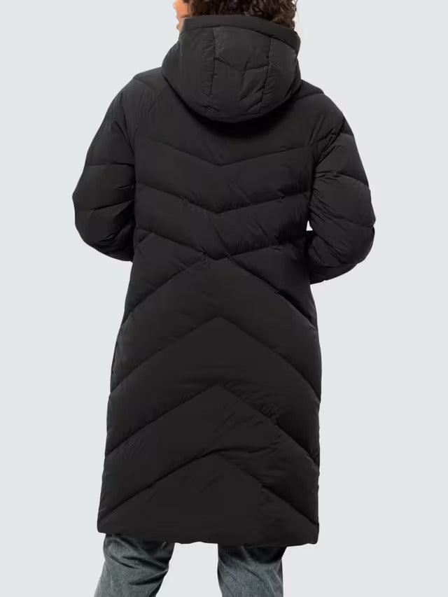 NEW Jack Wolfskin Women's Marienplatz Zip Casual Padded Coat - Black - Small