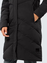 NEW Jack Wolfskin Women's Marienplatz Zip Casual Padded Coat - Black - Small