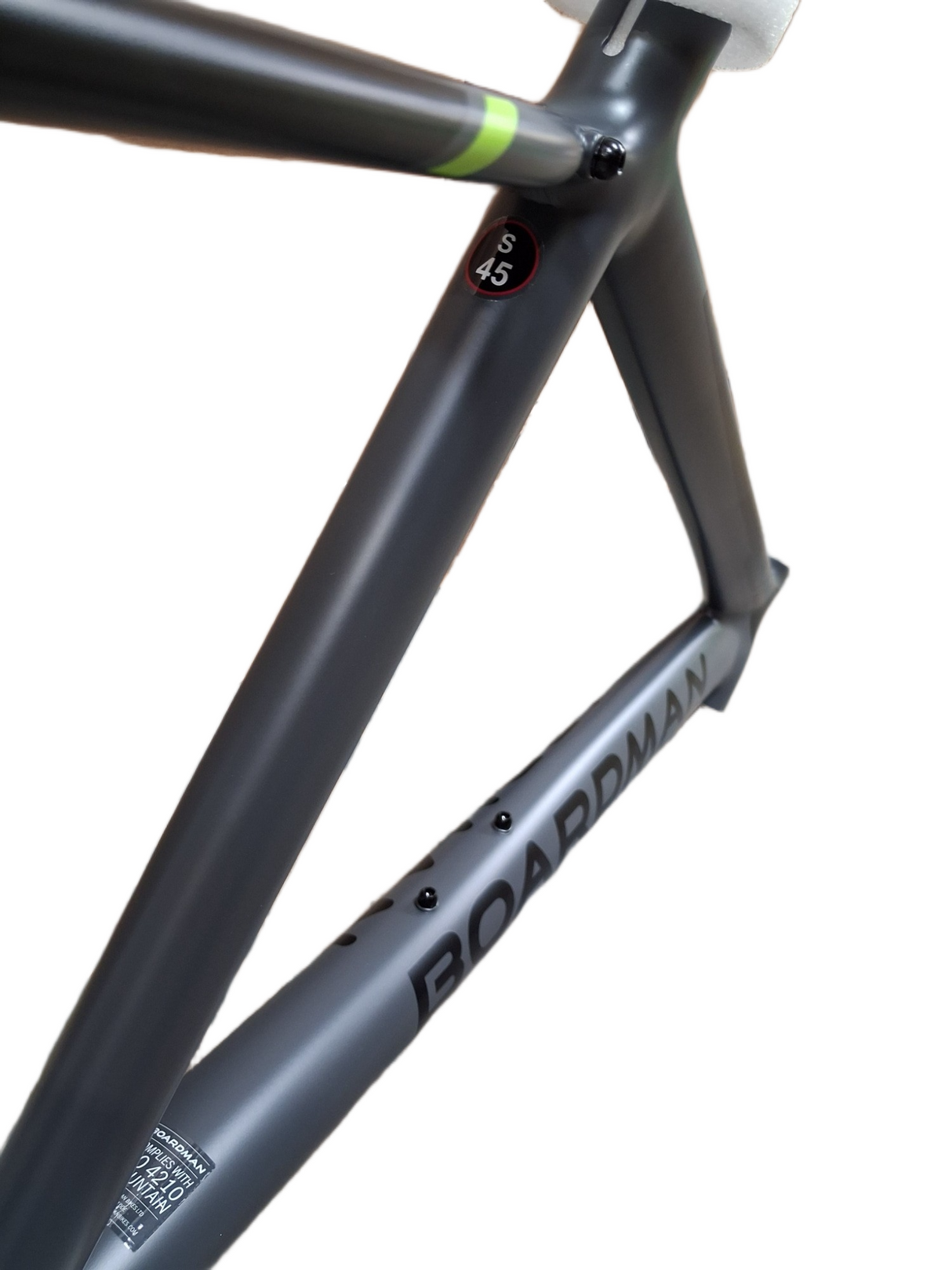 Boardman Hybrid Pro 2017 700C Bike Frame Only - Dark grey Pantone - 45cm